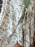 Women summer 3 piece pajama set Mint Top + Green Leaves kimono & Short
